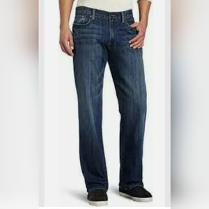 LUCKY BRAND 361 VINTAGE STRAIGHT LEG BLUE LUCKY YOU DENIM JEANS PANTS